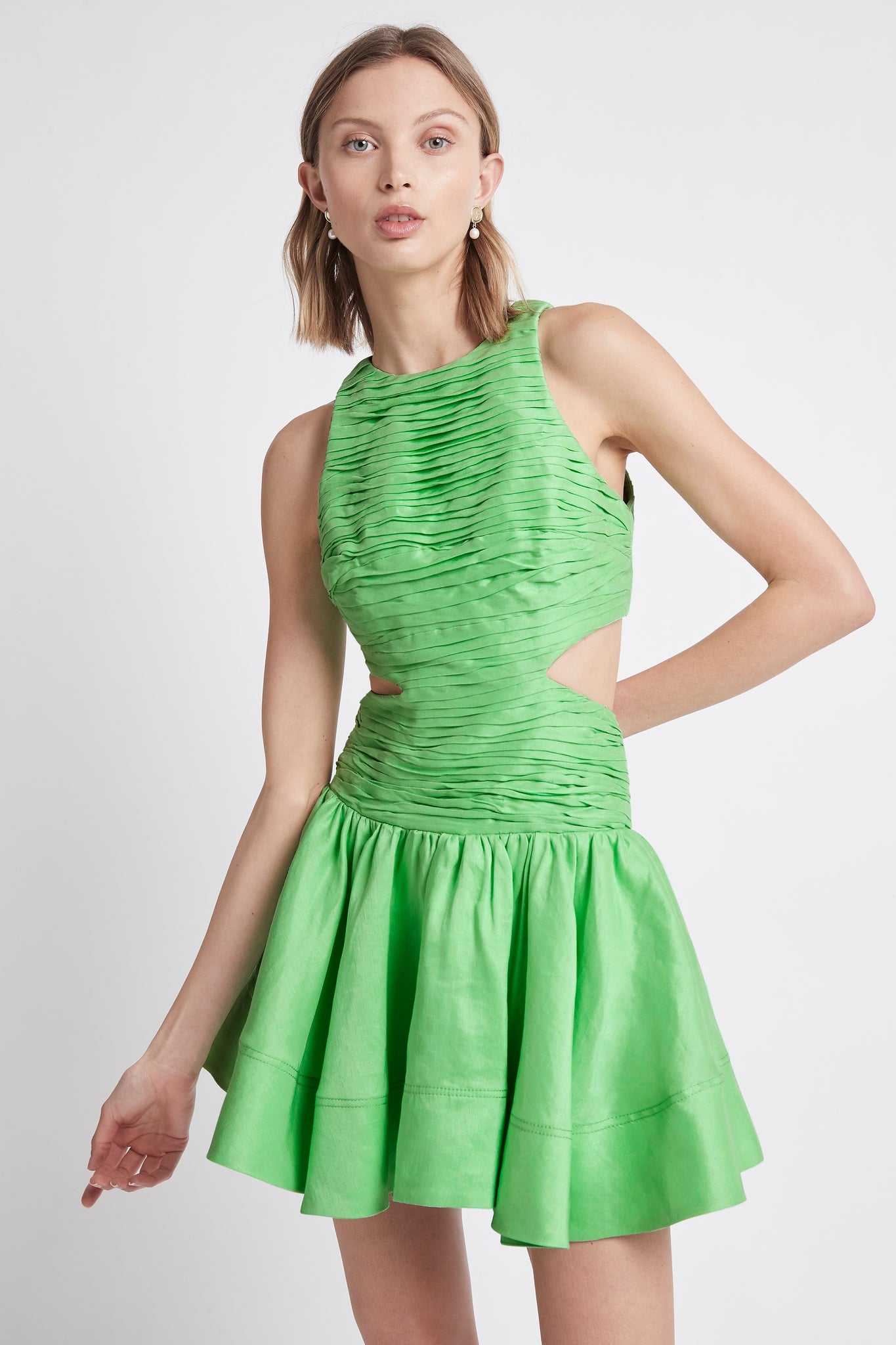 Introspect Cut Out Mini Dress | Grass ...